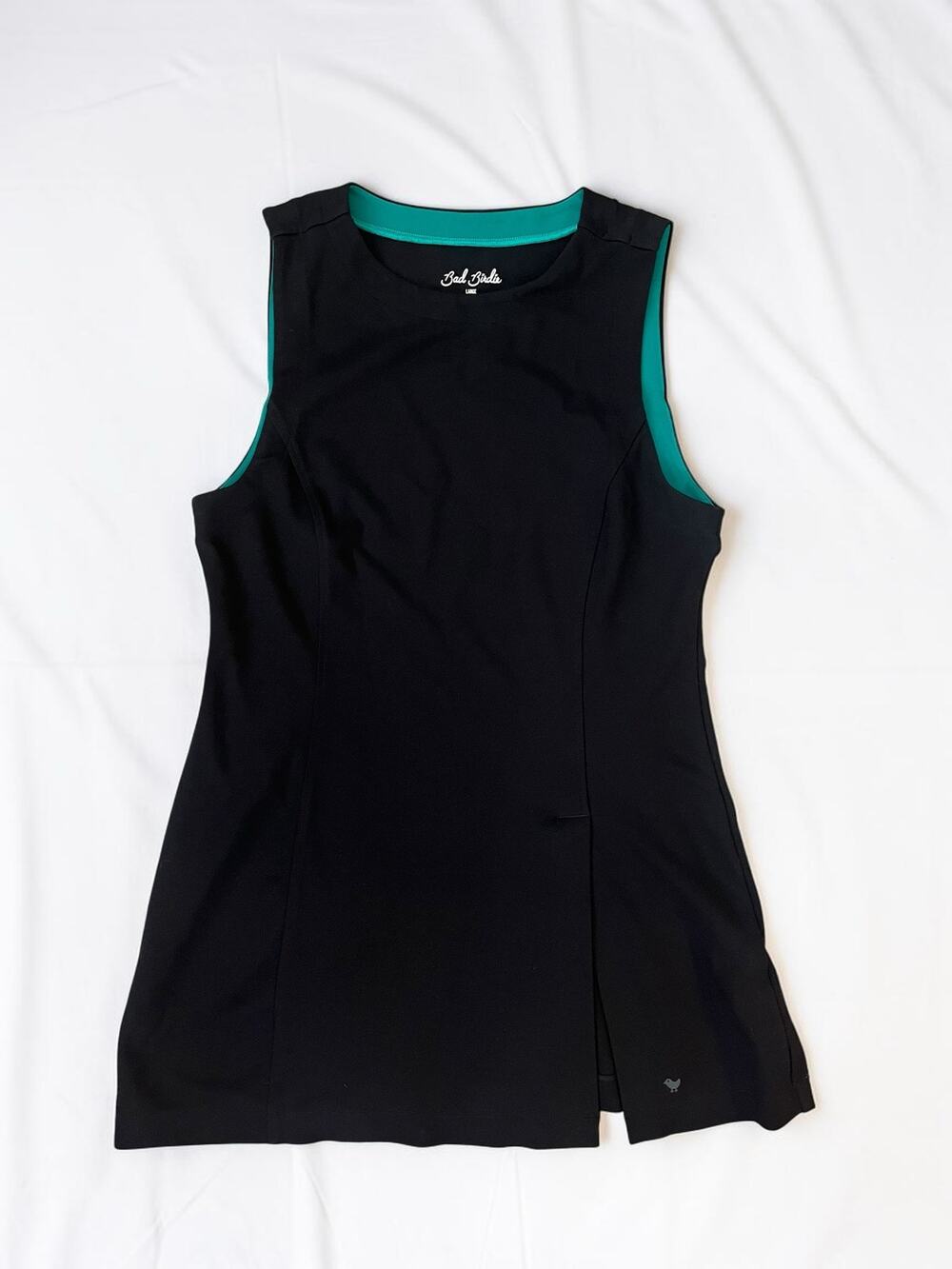 Bad Birdie Performance Golf Athletic Dress Black Sporty Sleeveless Mini Size L